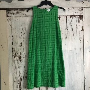 CROWN & IVY Asymmetrical Kelly Green Sundress